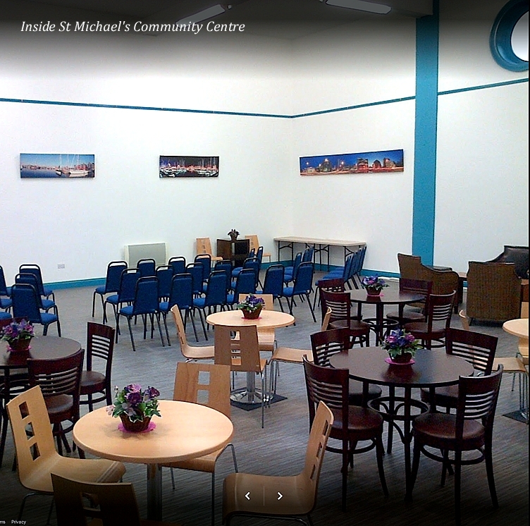Inside St Michael's Community Centre